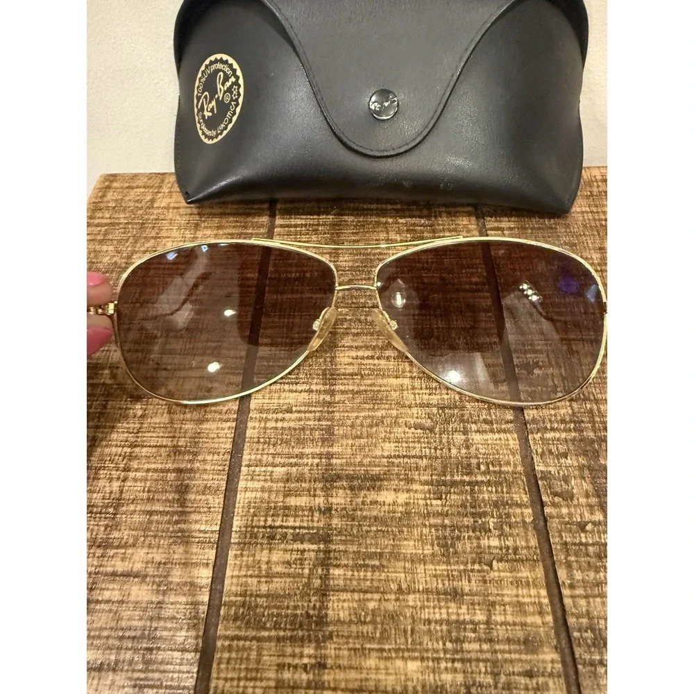 Ray Ban RB3293 001/13 63/13 GOLD W/ BROWN GRADIENT LENS